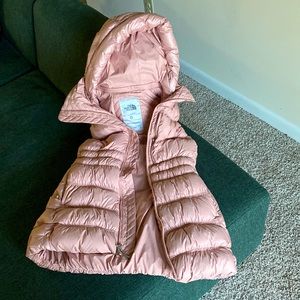 The North Face puffer jacket vest, size S, removable hood!